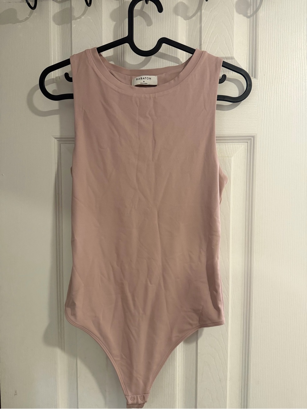 Babaton Dusty Rose Crewneck Sleeveless Bodysuit - Picture 3 of 4